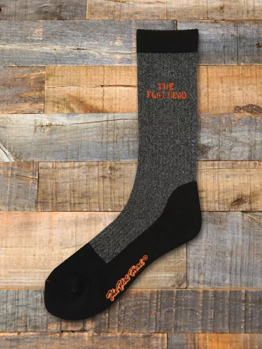 Flat Head Heavy Duty Socks - Black