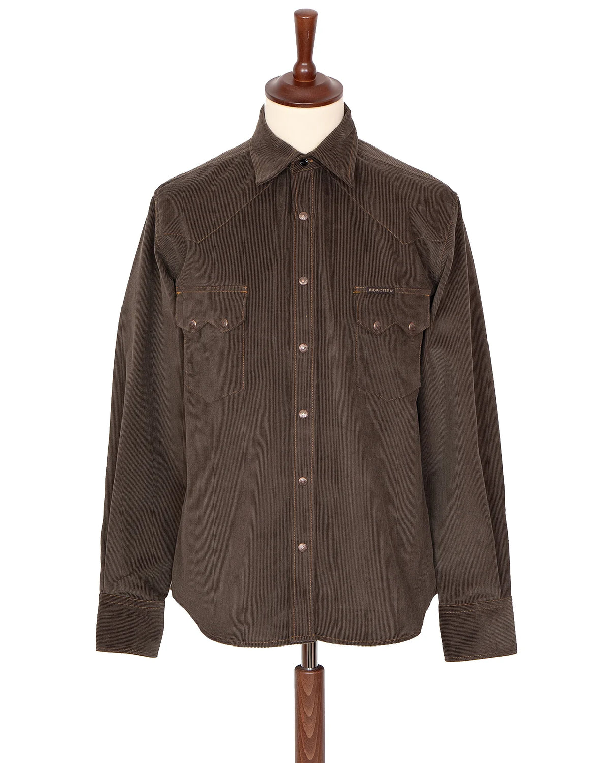 Indigofera - Ryman Corduroy Shirt Dark Brown