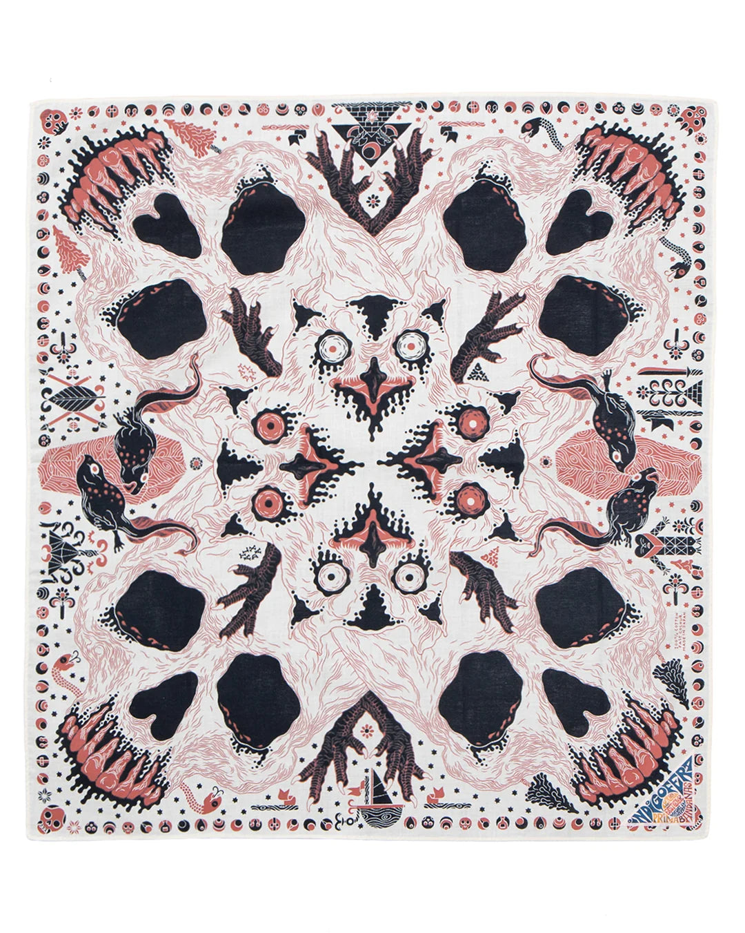 Indigofera - Loa Bandana Off White/Black/Rust COMING SOON*
