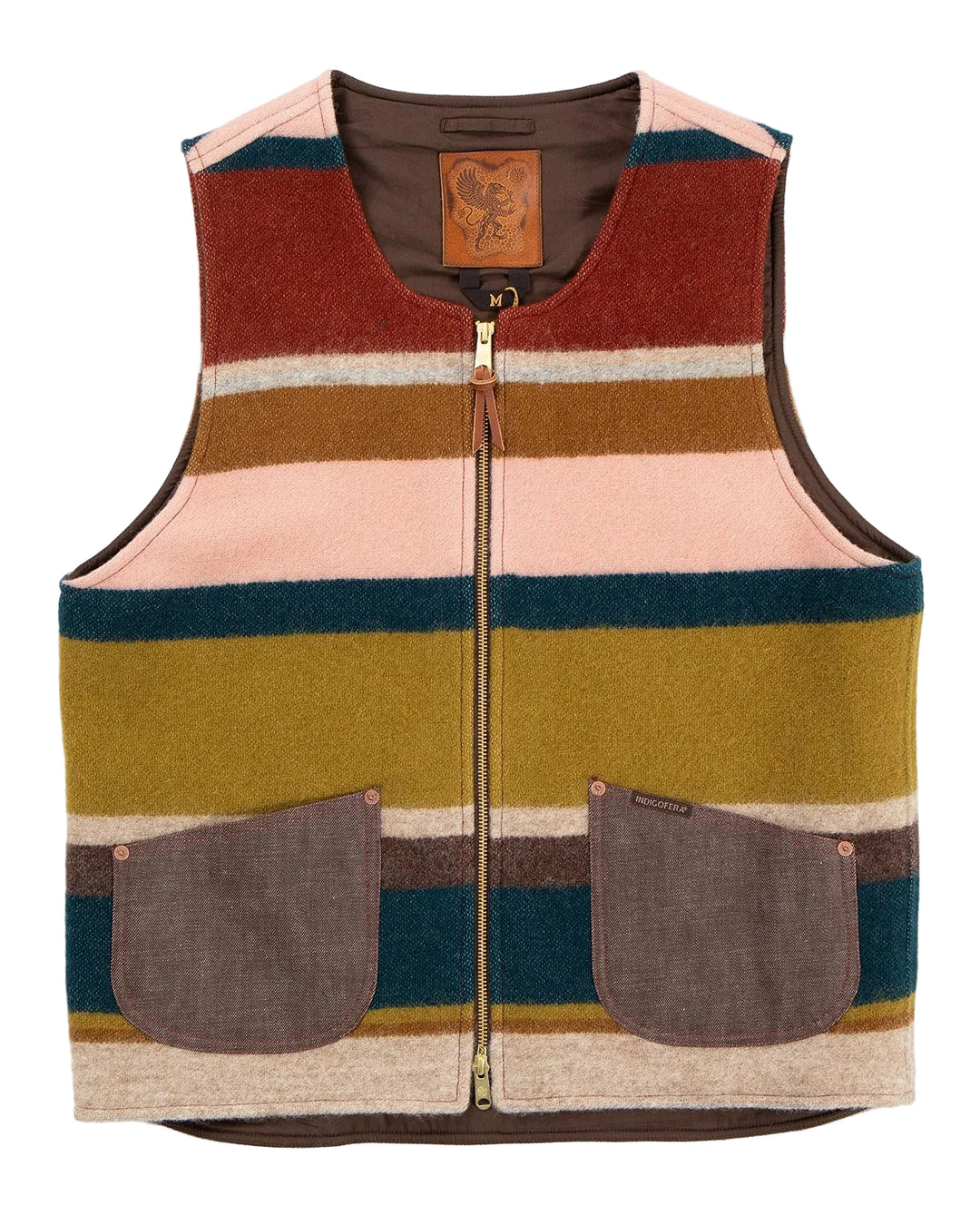 Indigofera - Catskill Striped Wool Blanket Vest