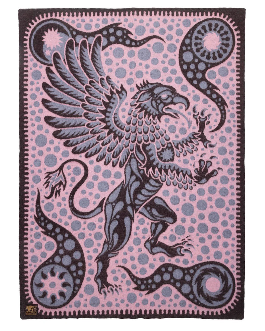 Indigofera - "Gryphon Wings" Wool Blanket