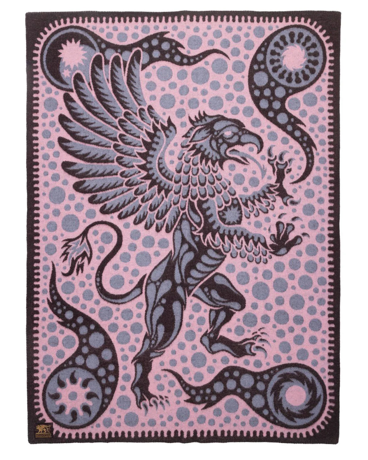 Indigofera - "Gryphon Wings" Wool Blanket