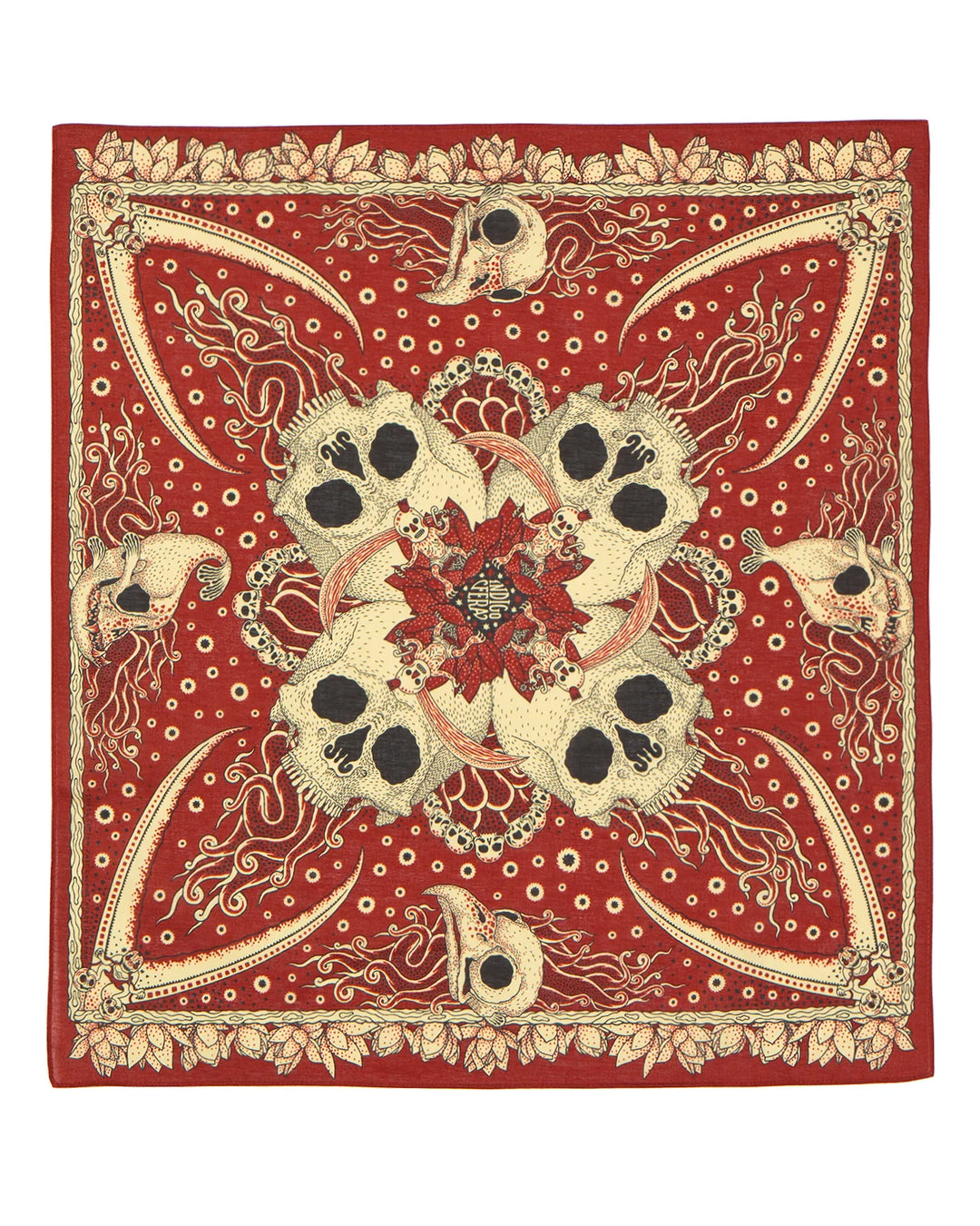Indigofera Skull Bandana