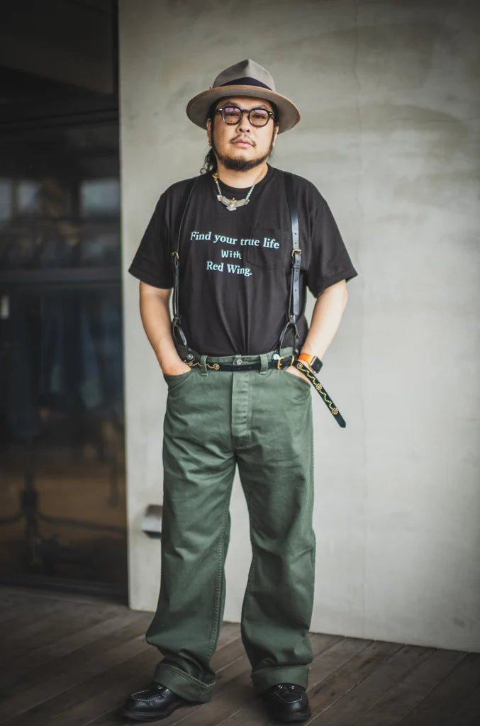 TCB - Cat Worker Pants Olive