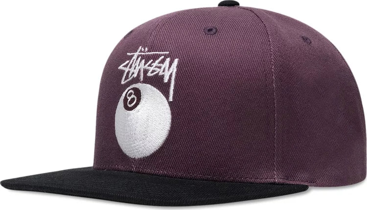 Stussy ステューシー TWILL STOCK 8 BALL CAP 紫