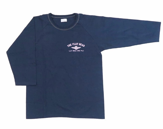 Flat Head THC Raglan Q/S T-Shirt - Navy