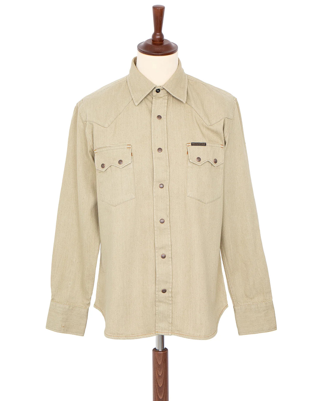 Indigofera - Ryman 13W White Corduroy Western Shirt