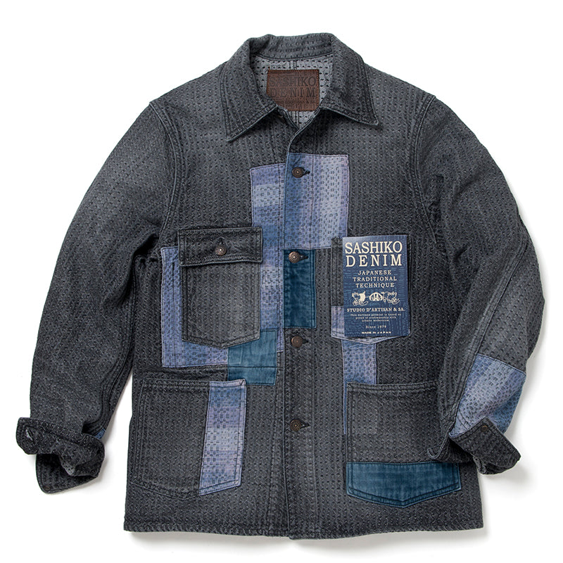 STUDIO DARTISAN 15.5oz Sashiko Jacquard Weave Type II Denim Jacket