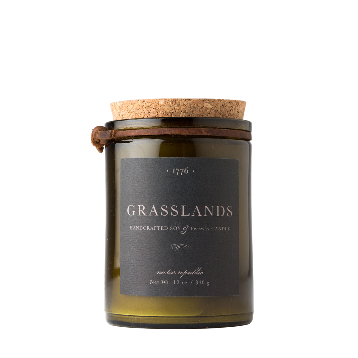 1776 Beeswax Candle - Grasslands