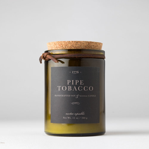 1776 Beeswax Candle - Pipe Tobacco