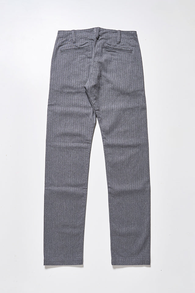 Pure Blue Japan Herringbone Trousers [1168] - Grey