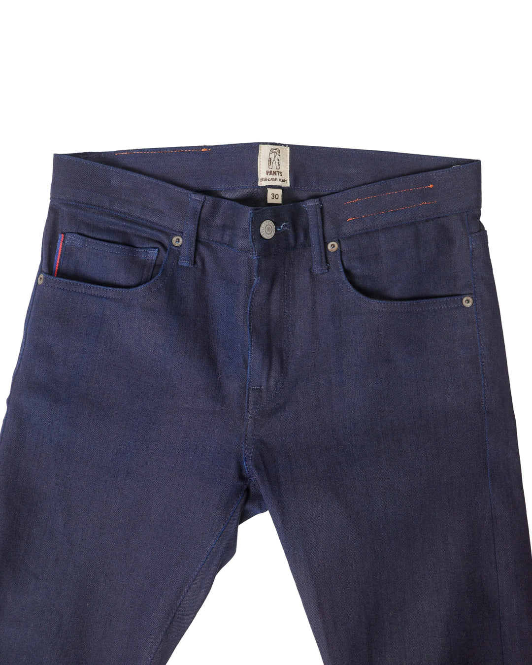 Kato - Navy Selvedge Slim Tapered Jeans