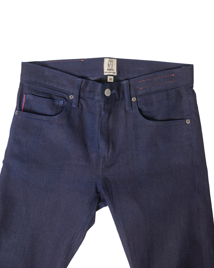 Kato - Navy Selvedge Slim Tapered Jeans