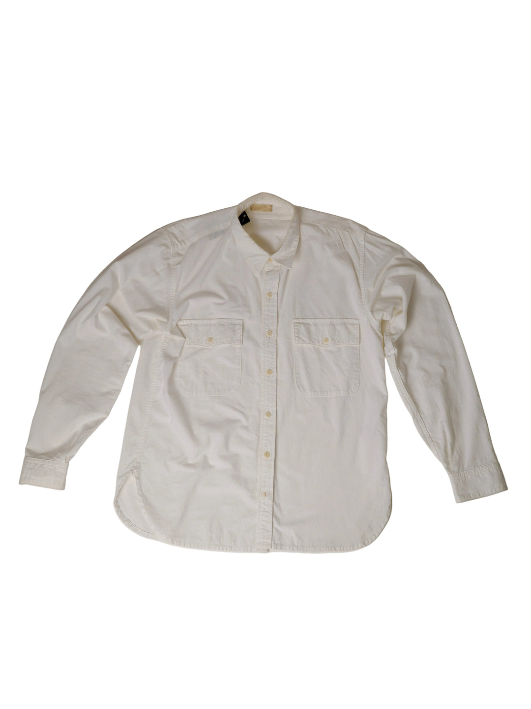 Maru Sankaku Peke - White Chambray Shirt
