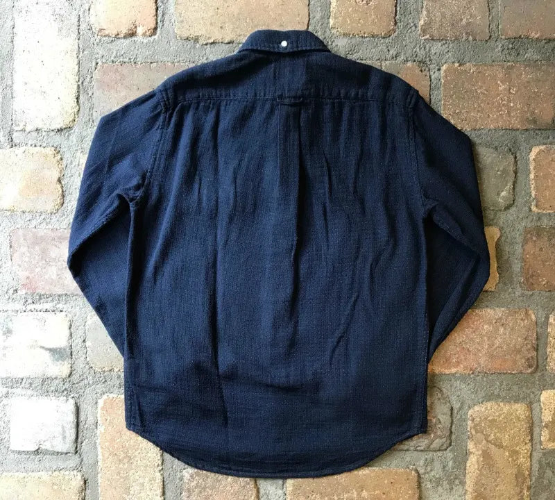 Graph Zero Standard L/S Button-Down Shirt - Indigo