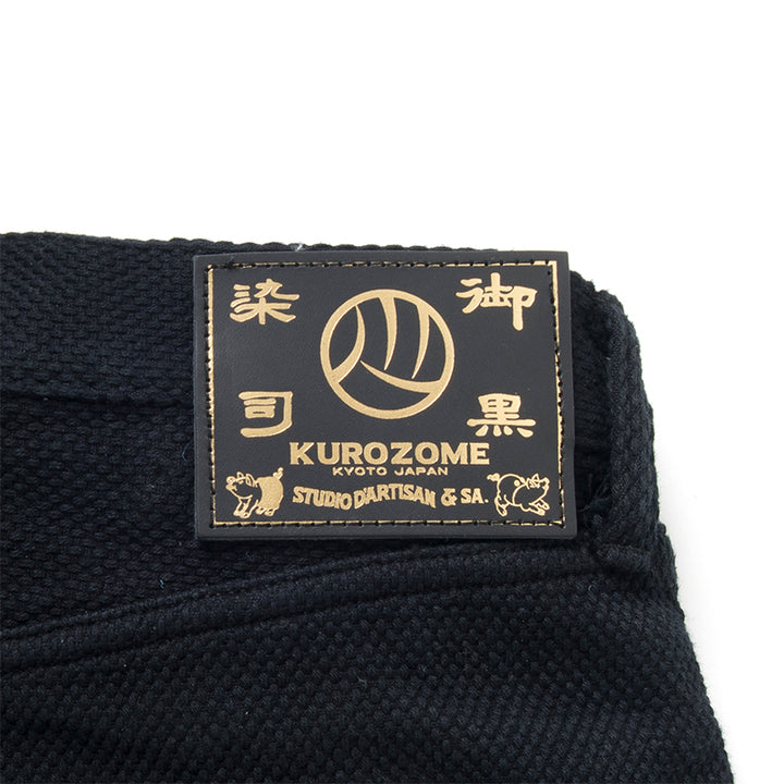 Studio D'Artisan Kyoto Crest Dyed Sashiko Jeans [1877] - Black