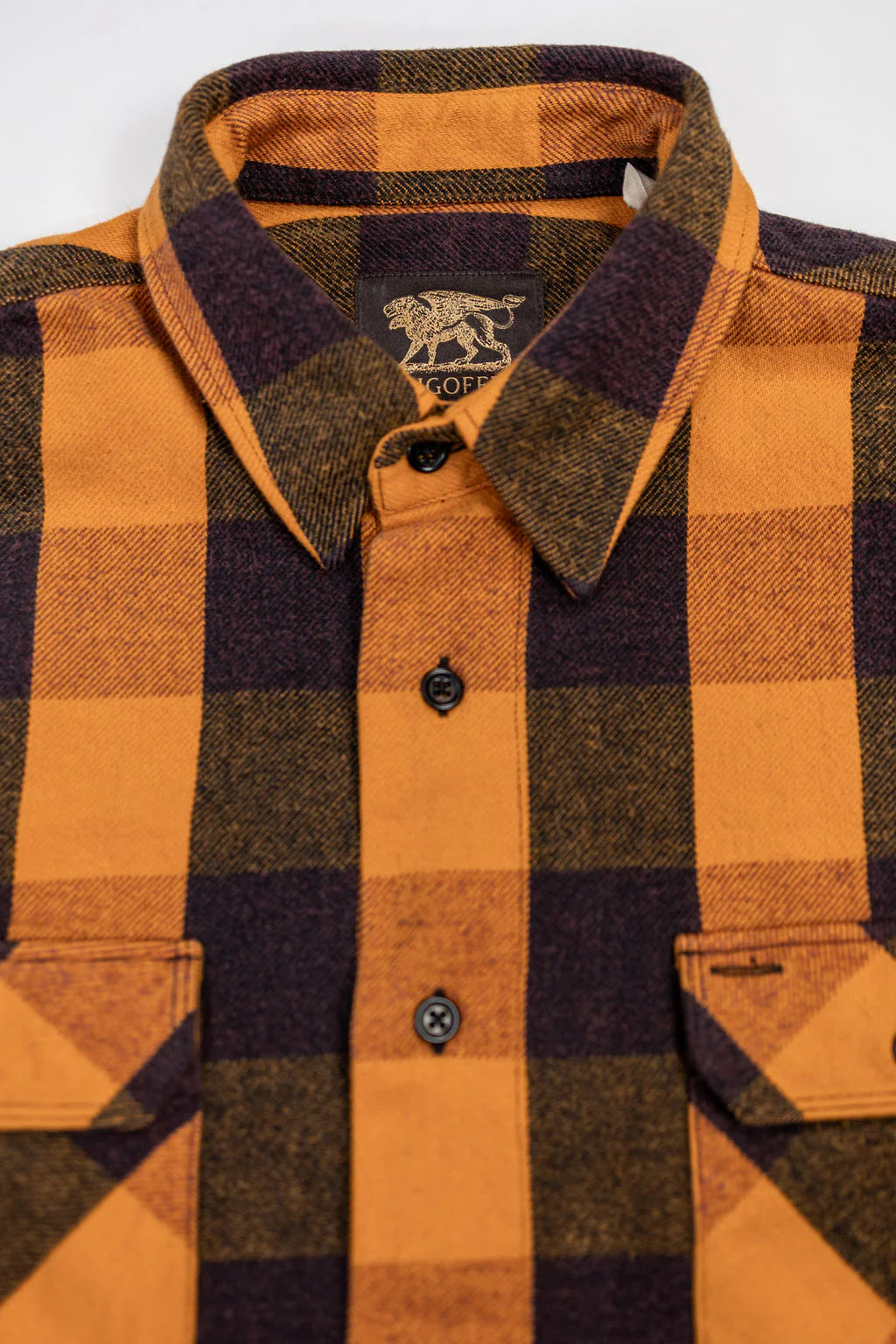 Indigofera Norris Shirt - Orange/Vine