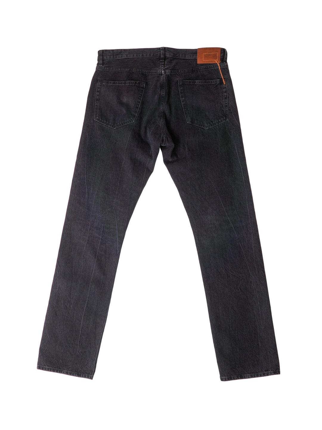 Fortela - Straight Black Washed Selvedge Jeans