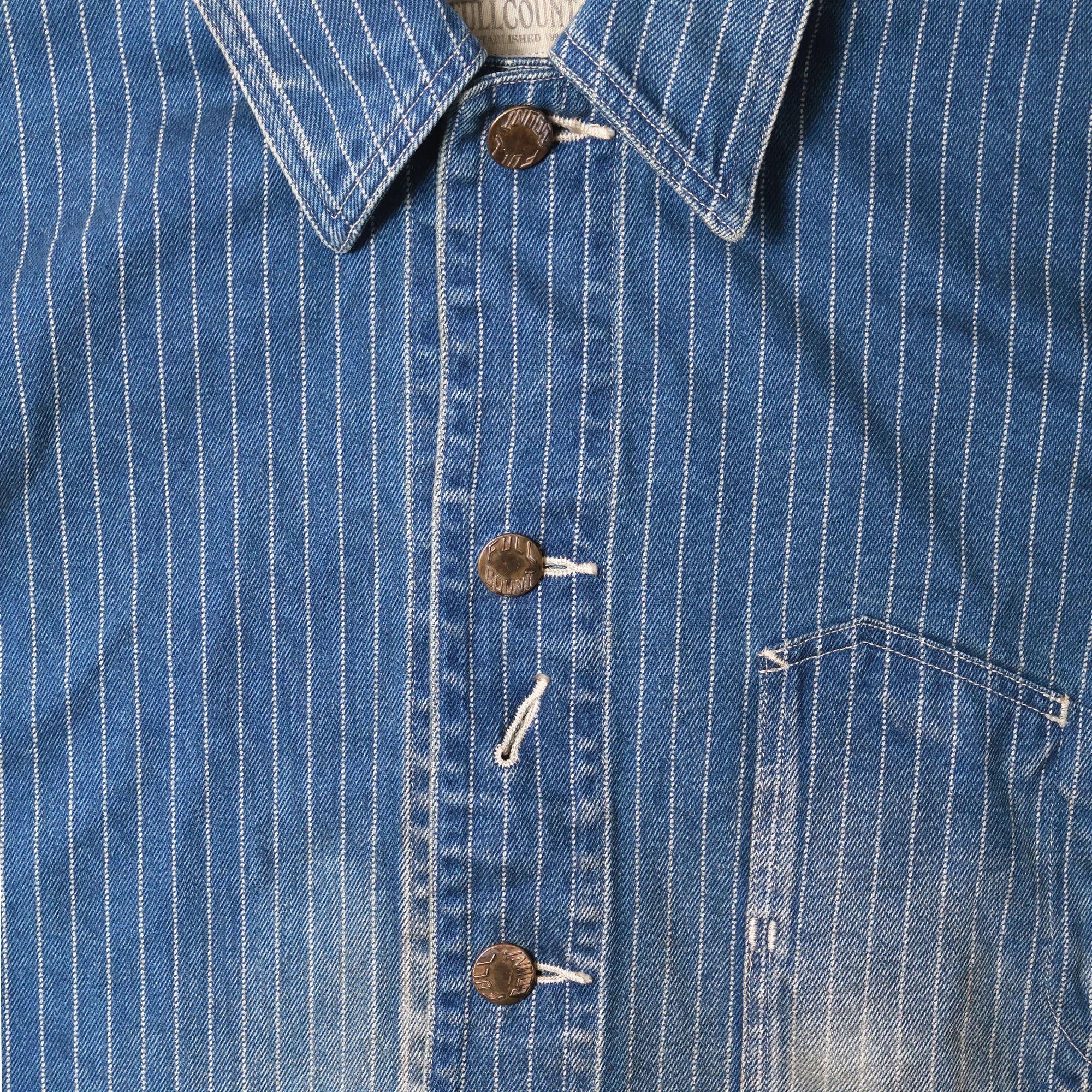 FULLCOUNT - Indigo Wabash Denim Chore Jacket H.W. [2015HW-13]