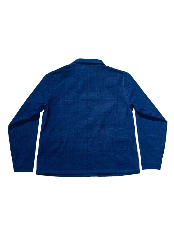 Samurai - Indigo Sashiko Lattice Dobby Jacket [SJSJK26-ARS]
