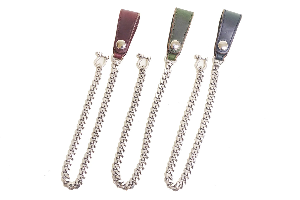 Inception - Chromexcel Leather Silver Plated Brass Chain [IPC-11]
