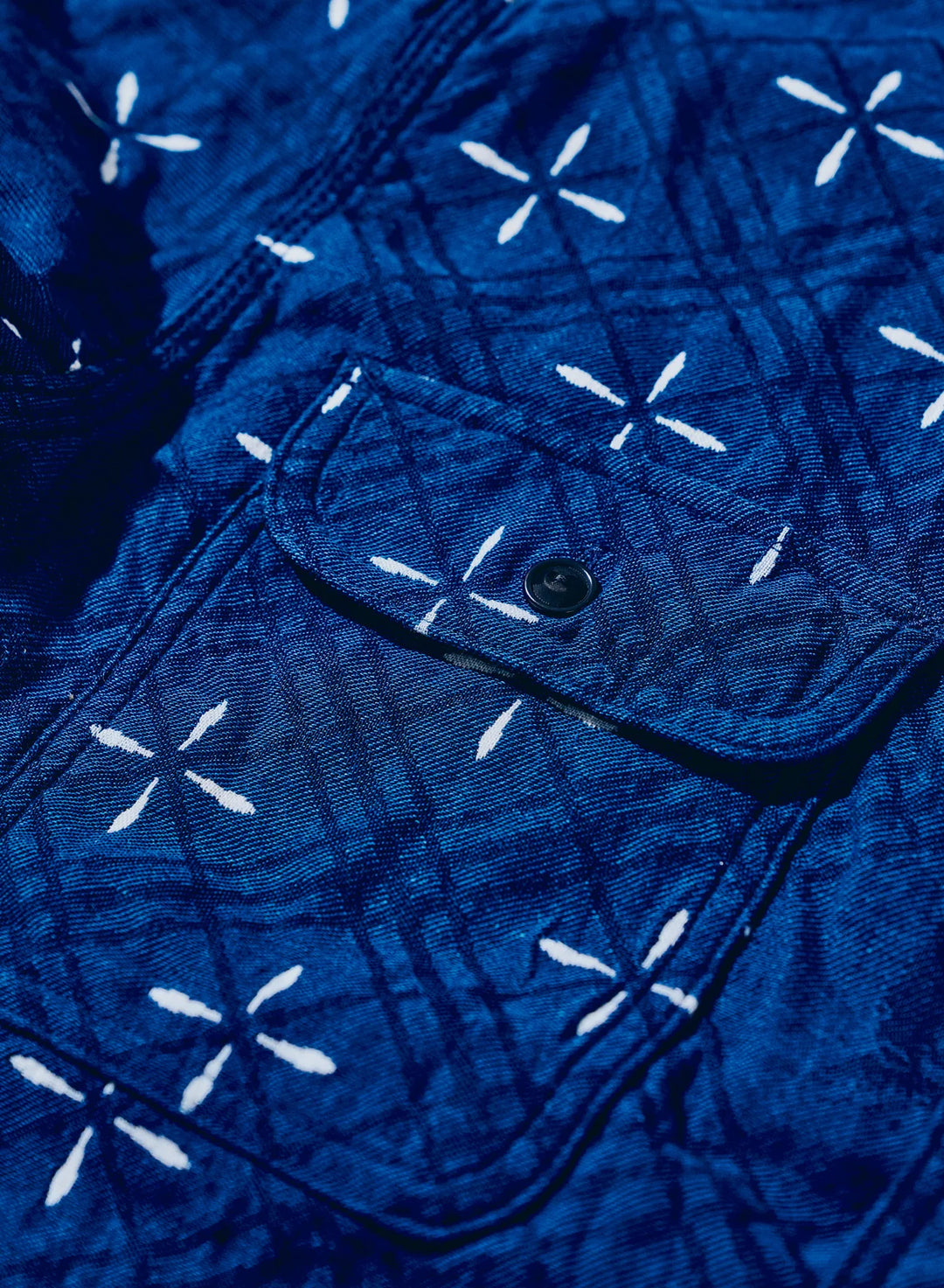 Samurai - Narihirabishi Goldfish Pattern Jacquard Work Shirt [SSS25-02] ON PREORDER*