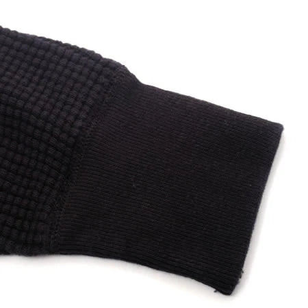UES Big Waffle Henley Long sleeve - Black [66BW] ON PREORDER*