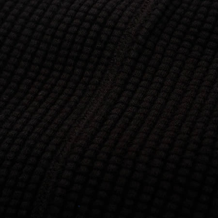UES Big Waffle Henley Long sleeve - Black [66BW] ON PREORDER*