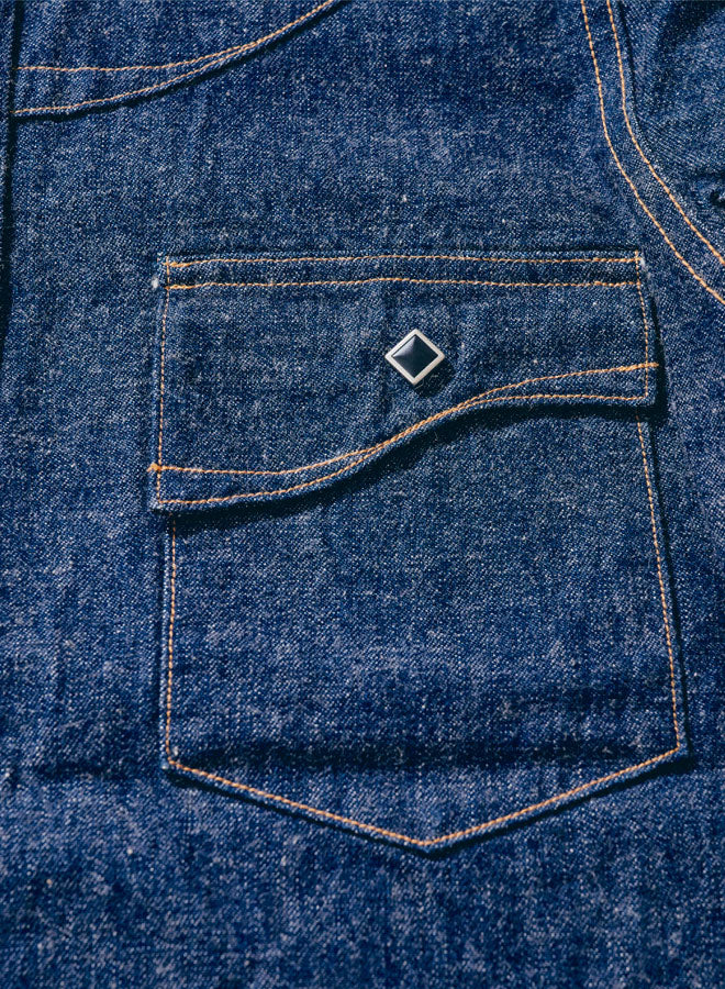 Samurai - 10oz "Hisho" Selvedge Western Denim Shirt [SWD-L02]