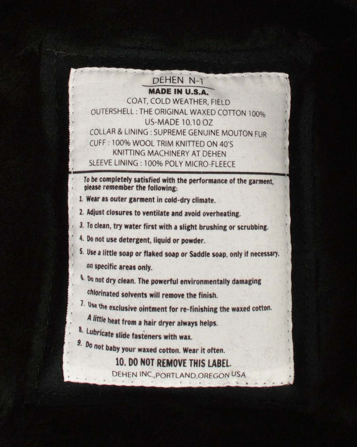 Dehen 1920 - N-1 Deck Jacket Black/Black ON PREORDER*