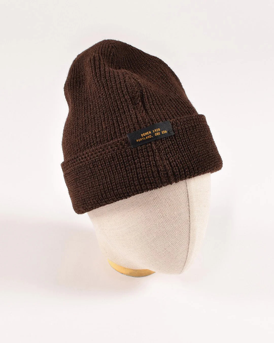 Dehen Wool Knit Watch Cap - Brown