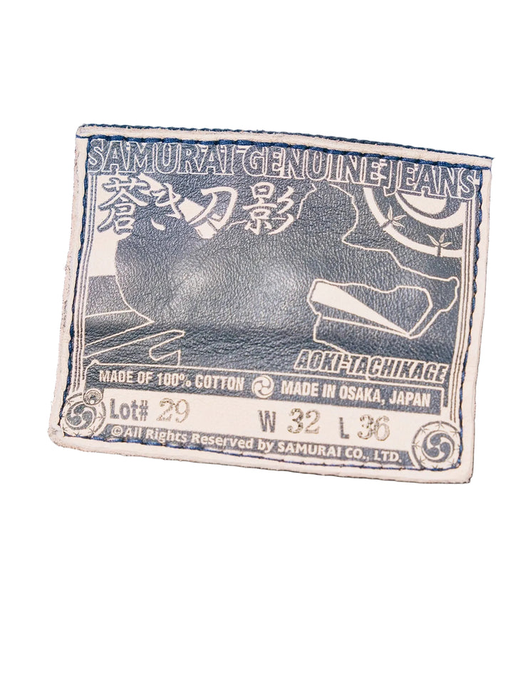 Samurai - "Aoki Tachikage" Black On Blue Regular Straight [S0510XX-BOB]