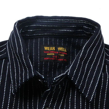 UES Indigo Stripe Flannel Shirt - Indigo [501656] ON PREORDER*