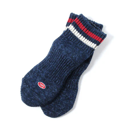 UES MFG.CO. - Sneaker Socks Navy/White Red [SSX-1]
