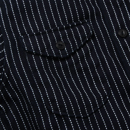 UES Indigo Stripe Flannel Shirt - Indigo [501656] ON PREORDER*