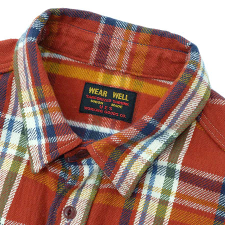 UES Heavy Flannel Shirt - Red [502553] ON PREORDER*