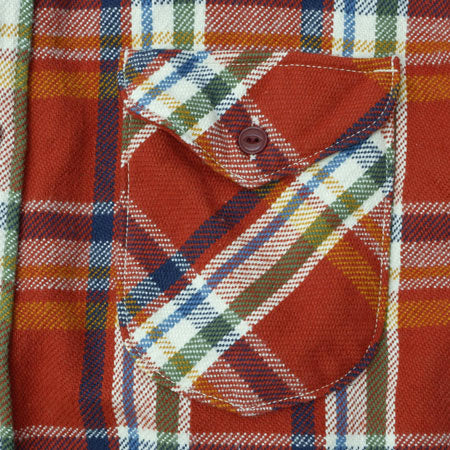 UES Heavy Flannel Shirt - Red [502553] ON PREORDER*