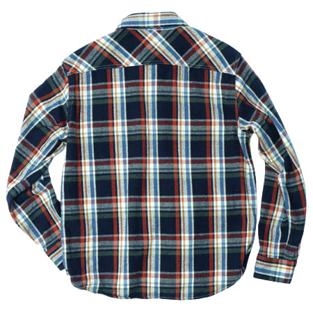 UES Heavy Flannel Shirt - Navy [502553] ON PREORDER*