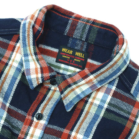 UES Heavy Flannel Shirt - Navy [502553] ON PREORDER*