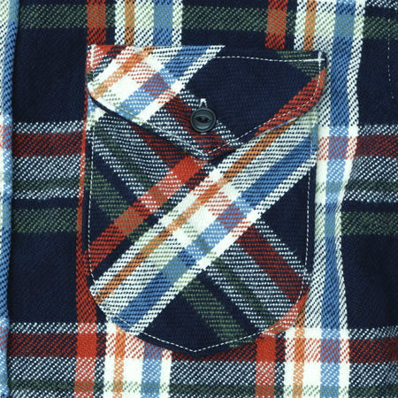 UES Heavy Flannel Shirt - Navy [502553] ON PREORDER*