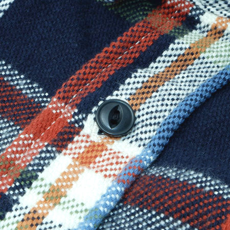 UES Heavy Flannel Shirt - Navy [502553] ON PREORDER*