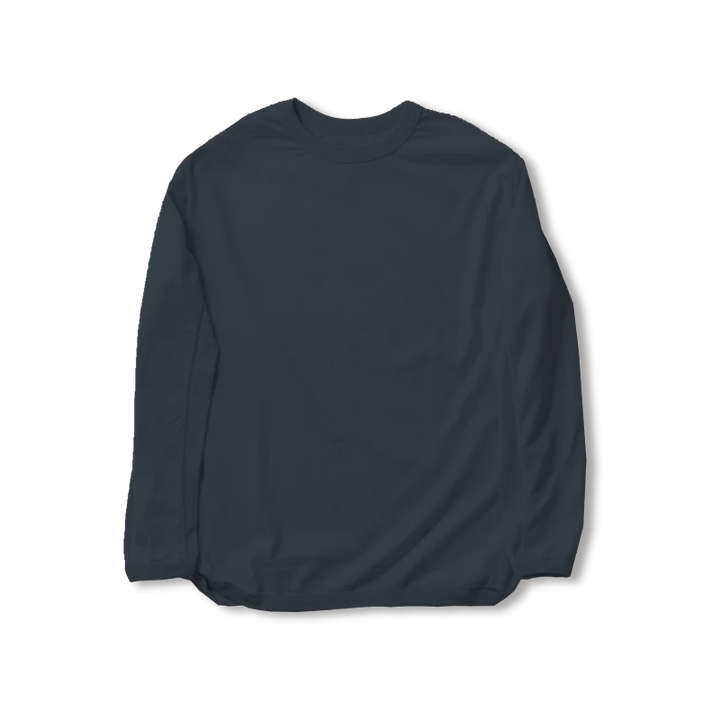 Full Count Flat Seam Long Sleeve Shirt [5222L-20A] - Ink Black
