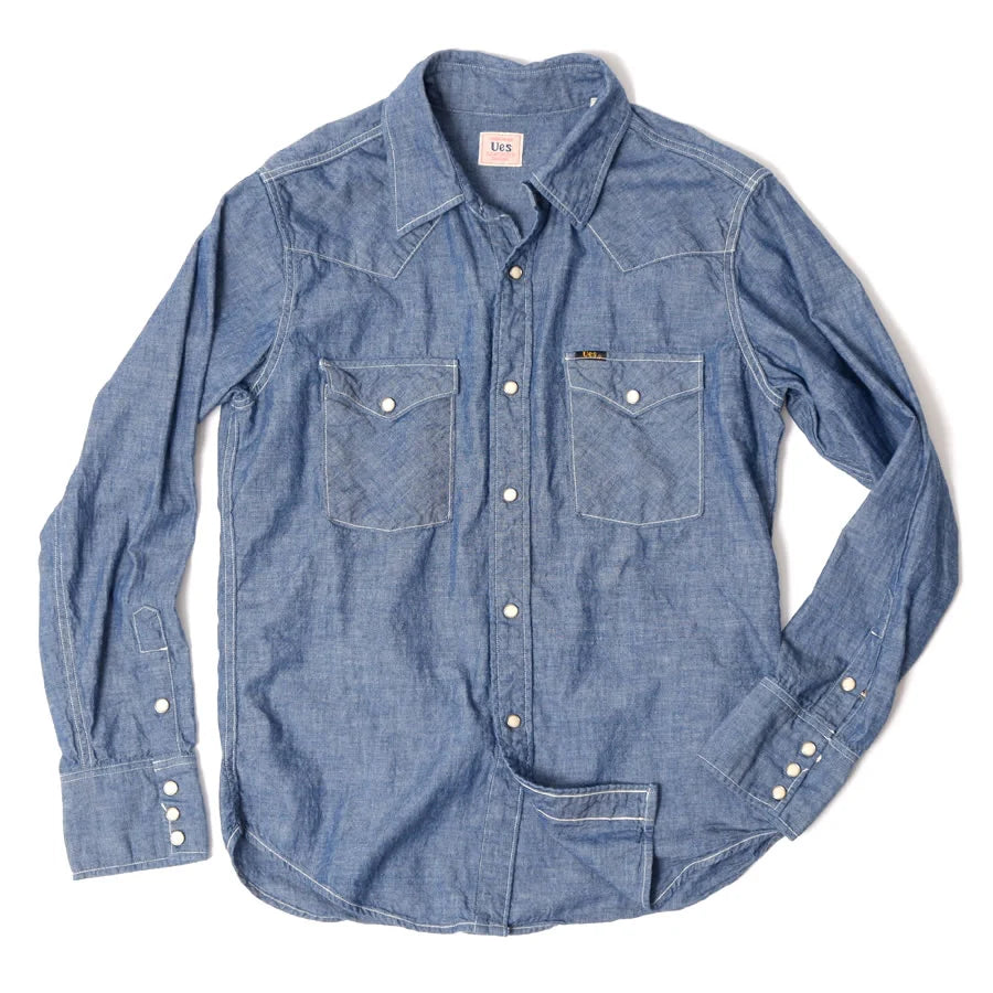 UES MFG.CO. - Western Chambray Shirt [522511] COMING SOON*