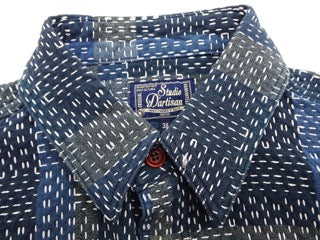 Studio D'Artisan - Noragi Sashiko Long-Sleeve Work Shirt [5651]
