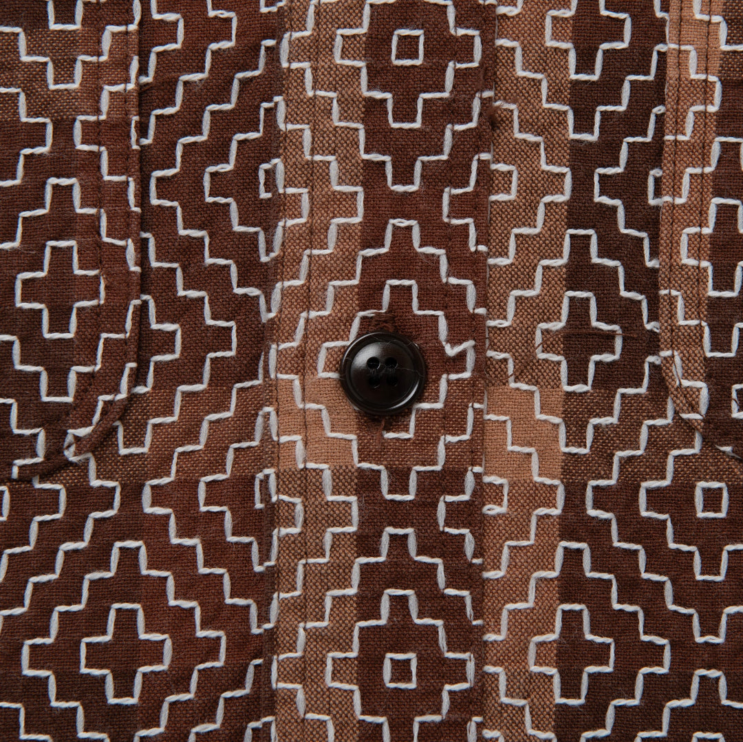 Studio D'artisan - "Kakishibu Noragi Sashiko" Work Shirt [5726] ON PREORDER*