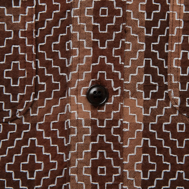 Studio D'artisan - "Kakishibu Noragi Sashiko" Work Shirt [5726] ON PREORDER*