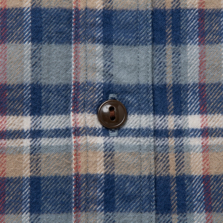 Studio D'Artisan - No.8 Heavyweight Check Flannel Shirt Blue [5735] ON PREORDER*