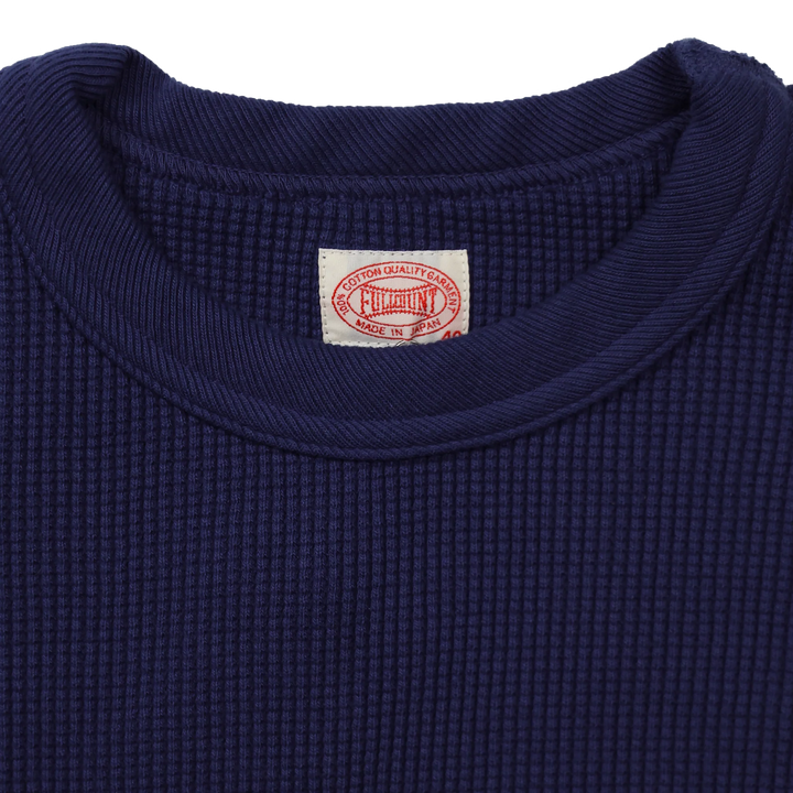 FULLCOUNT - Heavyweight Waffle L/S T shirt Purple Navy [5964-25]