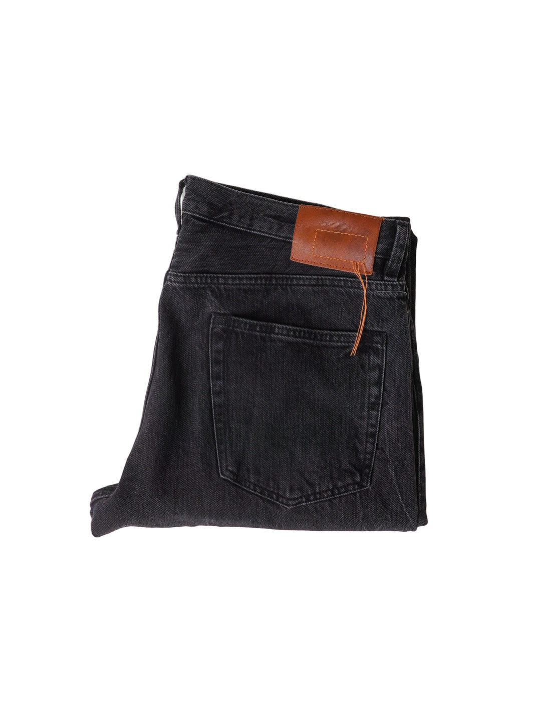 Fortela - Straight Black Washed Selvedge Jeans