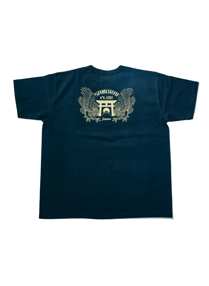 Samurai - Heavy Weight "Night Owl" Printed T-shirt Black [SCT26-101]